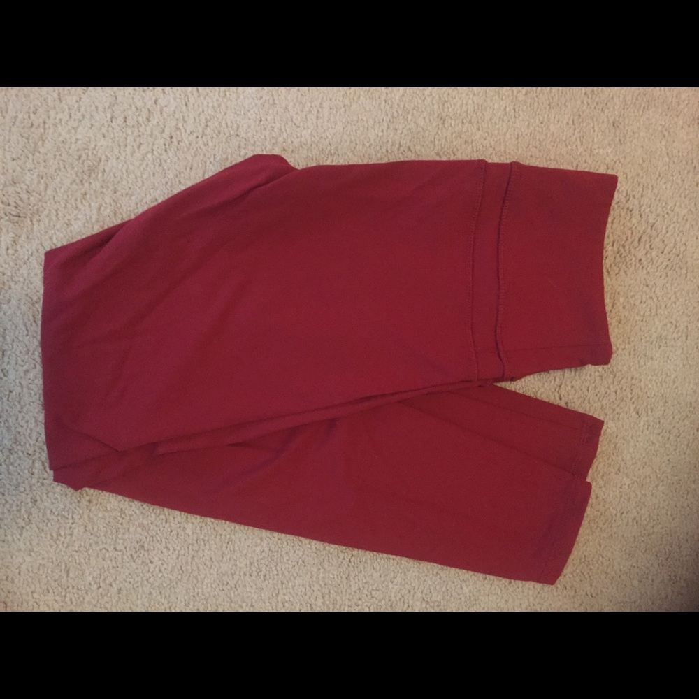 Forever 21 Red/Maroon Leggings- small